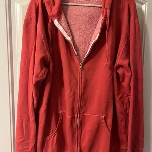 Melrose Place Men’s Red  Zip-Up Hoodie